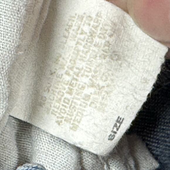 Vintage 90s Oshkosh Denim Overalls Size 3/6m Baby Made In USA Paper Tag Jean - Picture 5 of 5